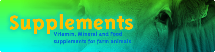 Vitamin, Mineral and Food Supplements for farm animals.